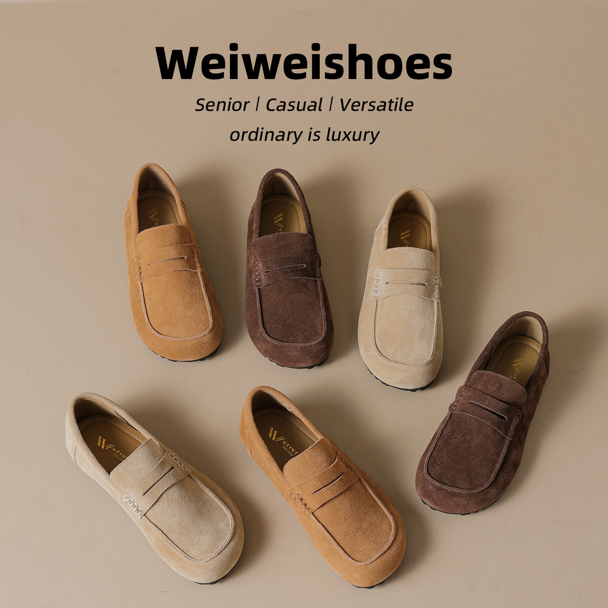 WW-YW06 | Genuine Cow Leather Retro All-Season Ergonomic Flat - Jinjiang Wideway Import & Export Co., Ltd.