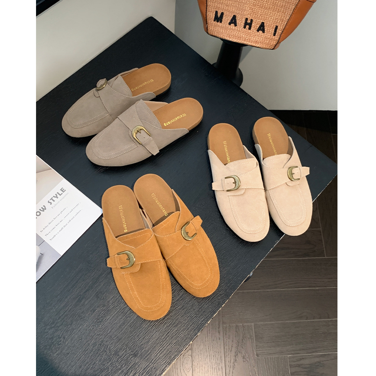 WW-YW2975 | Genuine Cow Leather Retro All-Season Chunky - Jinjiang Wideway Import & Export Co., Ltd.