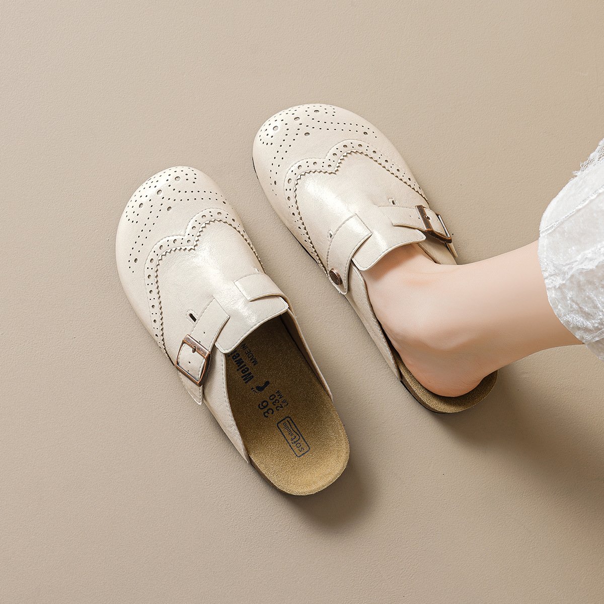 WW-YW13 | Suede & Cork Retro All-Season Chunky Platform - Jinjiang Wideway Import & Export Co., Ltd.