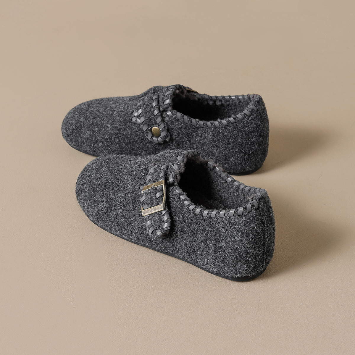 WW-YW2852 | Suede & Cork Winter Shearling Fur-Lined - Jinjiang Wideway Import & Export Co., Ltd.