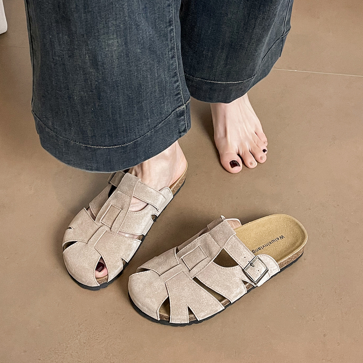WW-YW50 | Genuine Cow Leather Retro All-Season Chunky - Jinjiang Wideway Import & Export Co., Ltd.