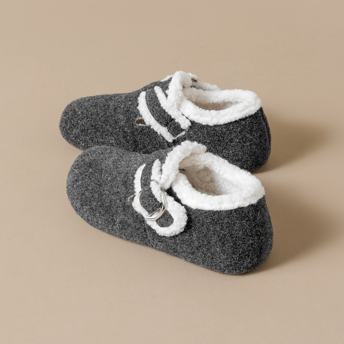 WW-YW56 | Wool Felt & Suede Winter Shearling Fur-Lined - Jinjiang Wideway Import & Export Co., Ltd.