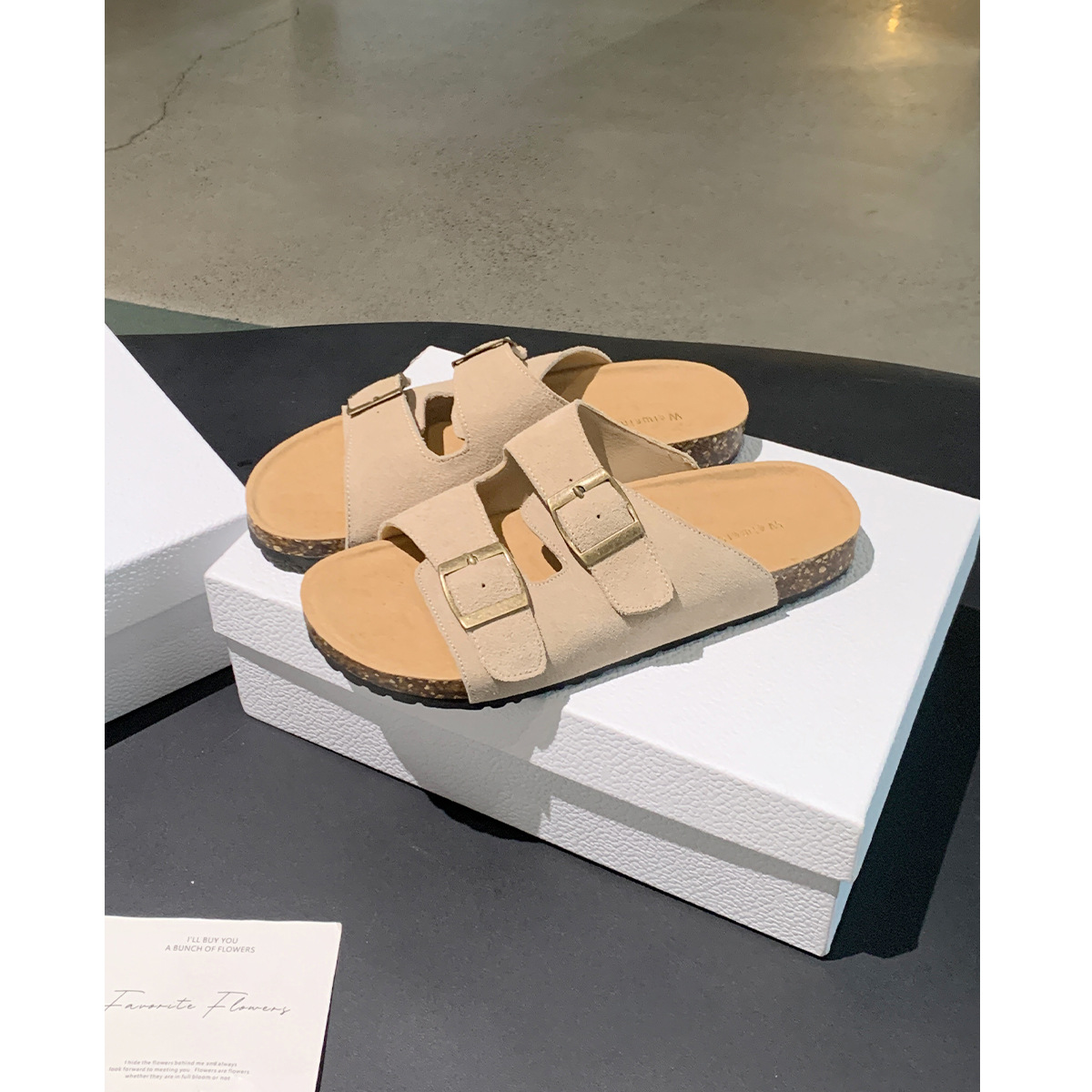 WW-YW8155 | Suede & Cork Retro All-Season Chunky Platform - Jinjiang Wideway Import & Export Co., Ltd.