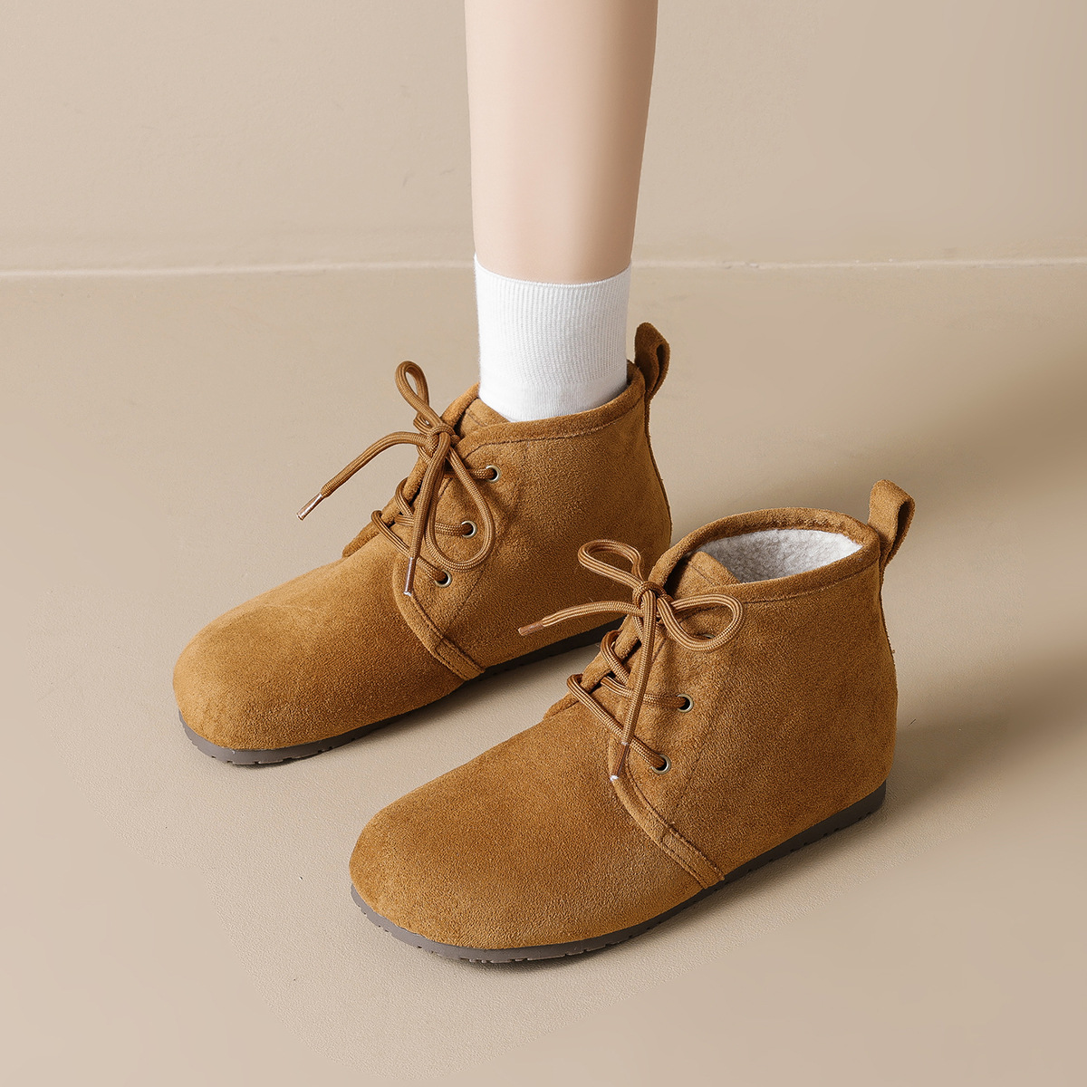 WW-YW70 | Suede & Cork Winter Shearling Fur-Lined Ergonomic - Jinjiang Wideway Import & Export Co., Ltd.