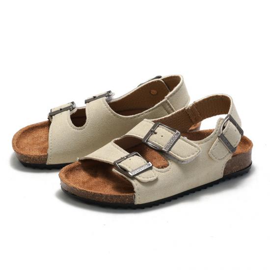 WW-CCO039 | Children Leather Cork Slippers Boys Girls Flip Flops - Jinjiang Wideway Import & Export Co., Ltd.