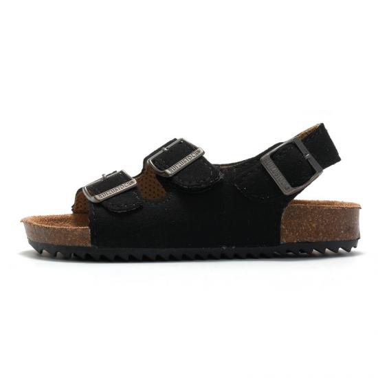 WW-CCO039 | Children Leather Cork Slippers Boys Girls Flip Flops view 6