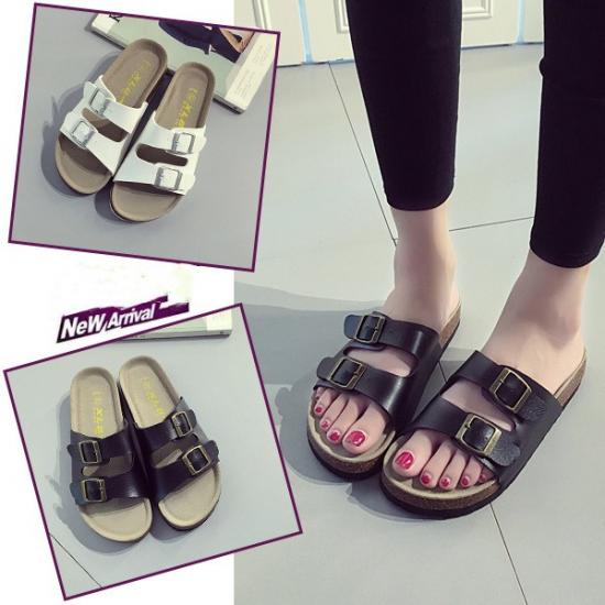 WW-CCS078 | Fashion Platform Cork Slippers Sandals view 3