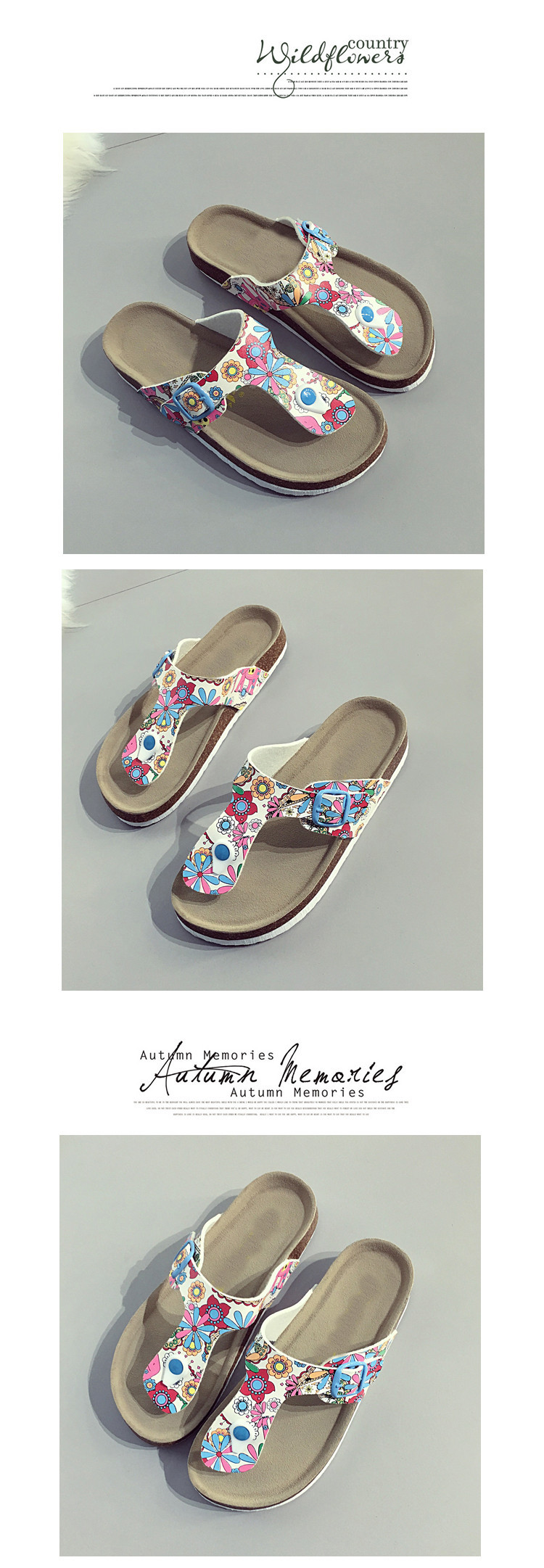 WW-CCS078 | Fashion Platform Cork Slippers Sandals view 8