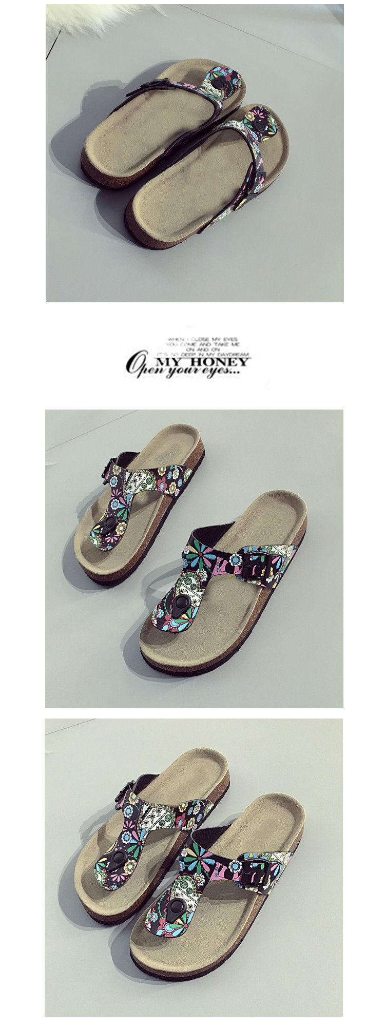 WW-CCS078 | Fashion Platform Cork Slippers Sandals view 9