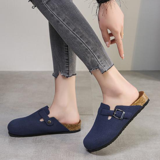 WW-E199 | New Summer Cork Sole Shoes Women Fashon Beach view 4