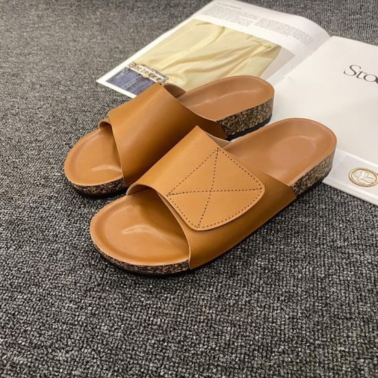 WW-E201 | Fashion Girls Casual Cork Slippers Rubber Soft view 2