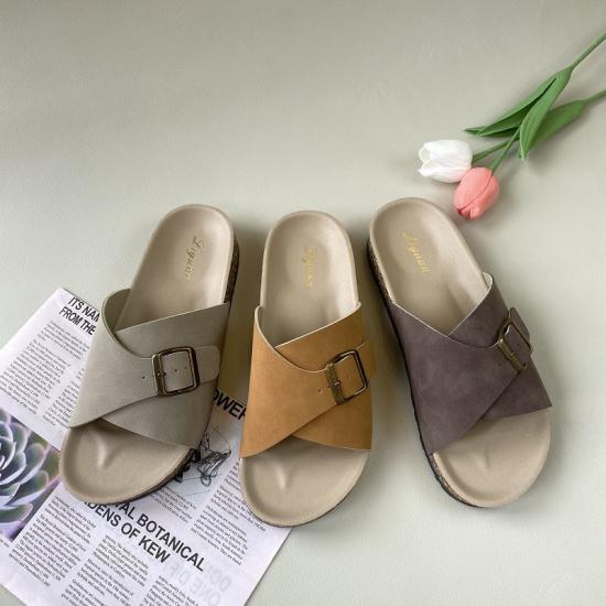 WW-E202 | Women Men Summer Beach Slide Sandals Casual Soft view 5