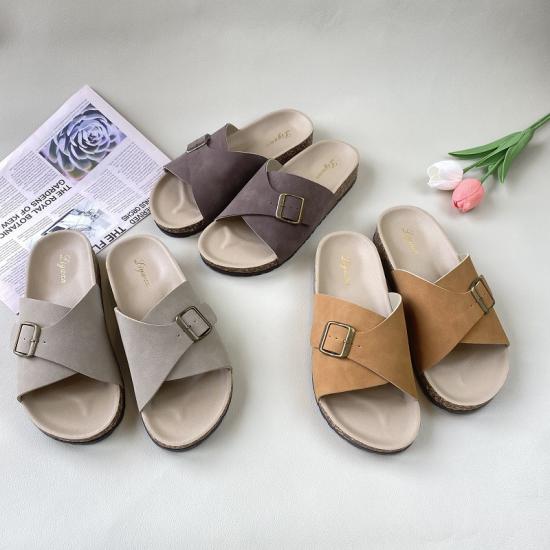 WW-E202 | Women Men Summer Beach Slide Sandals Casual Soft view 6