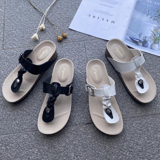 WW-E203 | Fashion Wedges Flip Flops Women Cork Sole view 4