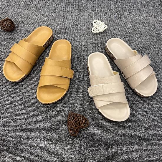 WW-E204 | Fashion Men Women Platform Cork Slippers Outdoor view 4