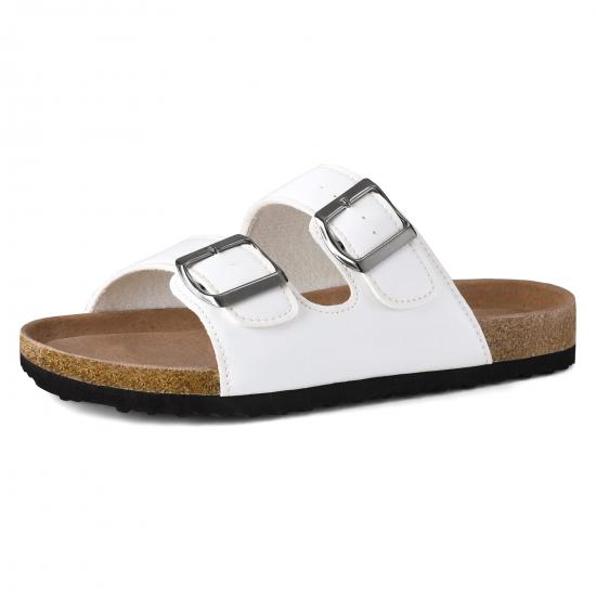 WW-HZ0034 | Womens Feetbed 2 Straps Adjustable Buckle Slip on - Jinjiang Wideway Import & Export Co., Ltd.