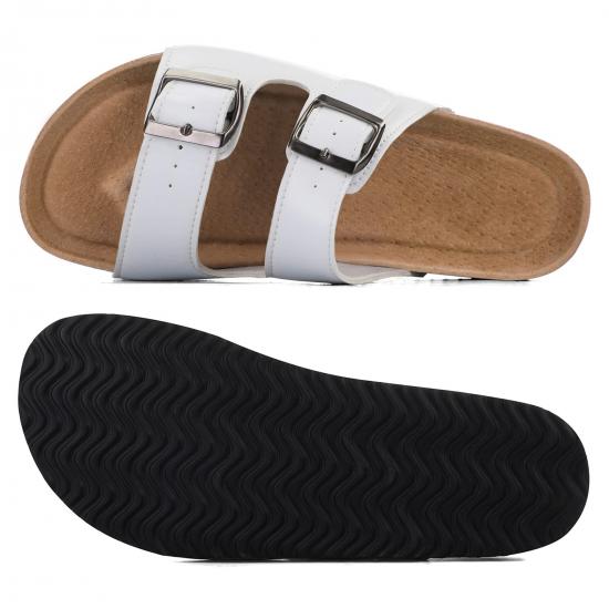 WW-HZ0034 | Womens Feetbed 2 Straps Adjustable Buckle Slip on view 3