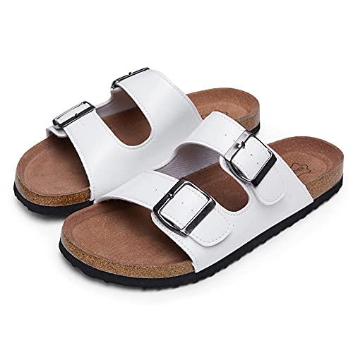 WW-HZ0034 | Womens Feetbed 2 Straps Adjustable Buckle Slip on view 4