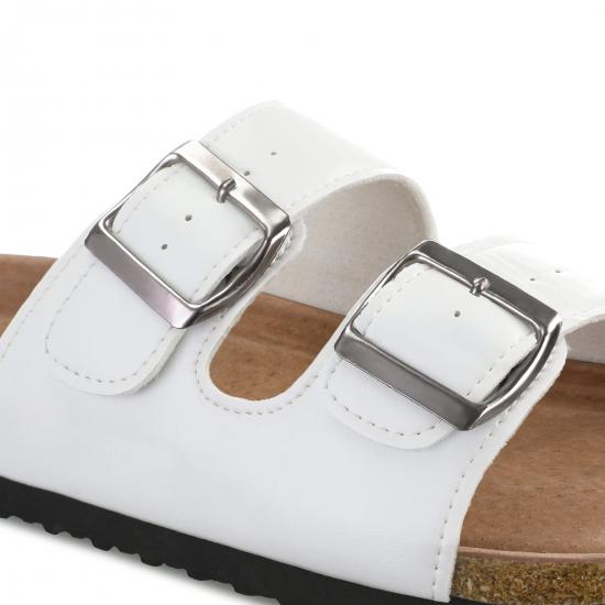 WW-HZ0034 | Womens Feetbed 2 Straps Adjustable Buckle Slip on view 5