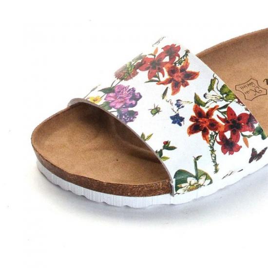 WW-TX-137 | Ladies Slippers and Sandals Cork Flower Printing view 4