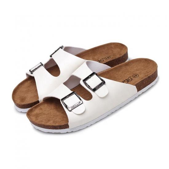 WW-TX-163 | Men Cork Slippers summer sandals buckle non-slip view 2