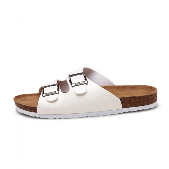 WW-TX-163 | Men Cork Slippers summer sandals buckle non-slip view 5