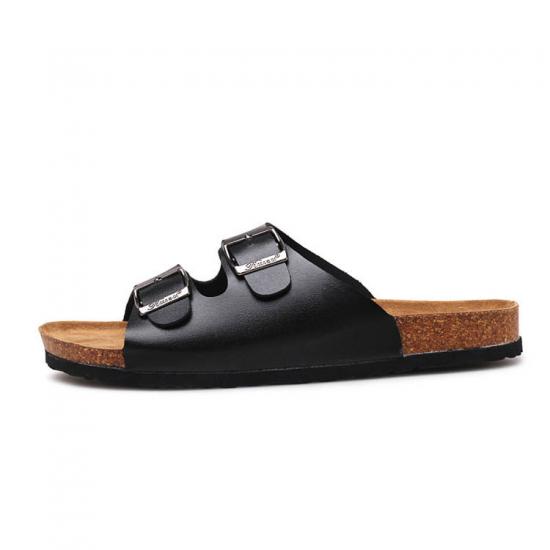 WW-TX-163 | Men Cork Slippers summer sandals buckle non-slip view 6