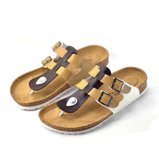 WW-TX-167 | Unisex Cork Sole Slippers Casual Beach Double view 3