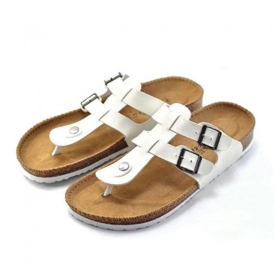 WW-TX-167 | Unisex Cork Sole Slippers Casual Beach Double view 4
