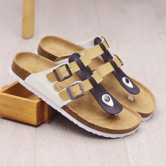 WW-TX-167 | Unisex Cork Sole Slippers Casual Beach Double view 6
