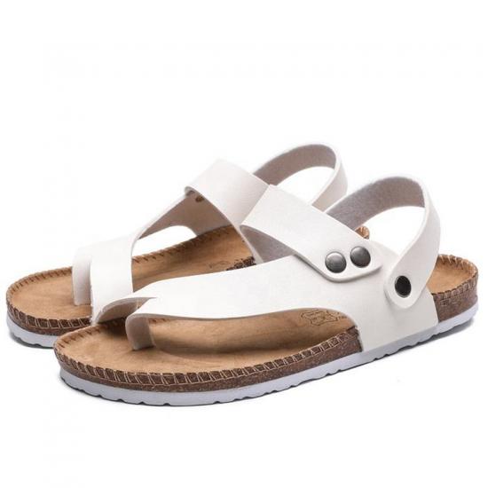 WW-TX-168 | summer sandals buckle non-slip flat cork slippers view 2