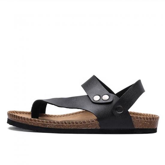 WW-TX-168 | summer sandals buckle non-slip flat cork slippers view 4