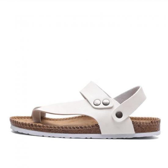 WW-TX-168 | summer sandals buckle non-slip flat cork slippers view 5