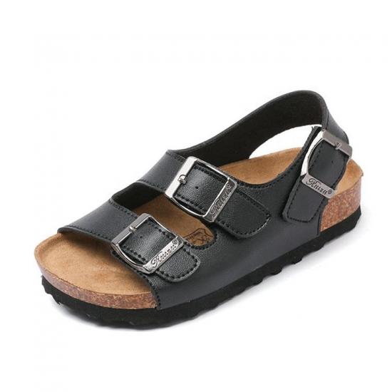 WW-TX-175 | Summer Cork Slippers Children Leather Slides view 2