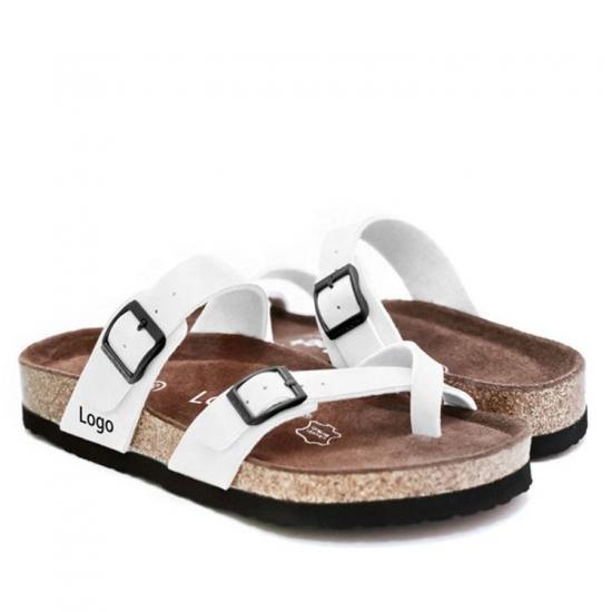 WW-TX-m19 | custom logo slippers sandals men cross strap open view 4