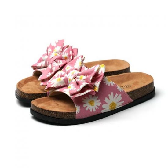 WW-TX-M22 | Women Bow Sliders Sandal Summer Fancy Flat - Jinjiang Wideway Import & Export Co., Ltd.