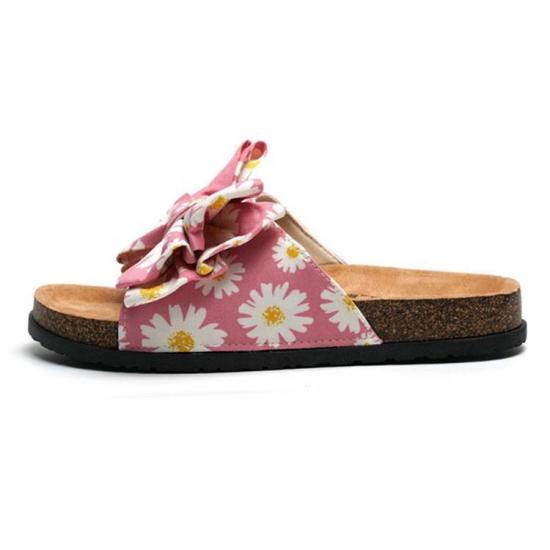 WW-TX-M22 | Women Bow Sliders Sandal Summer Fancy Flat view 6