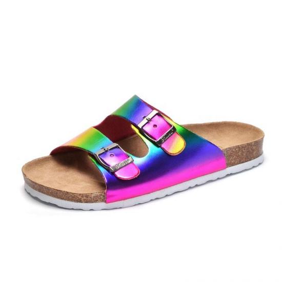 WW-TX-M23 | Fashion Ladies Sole Cork Slippers Women Beach view 3