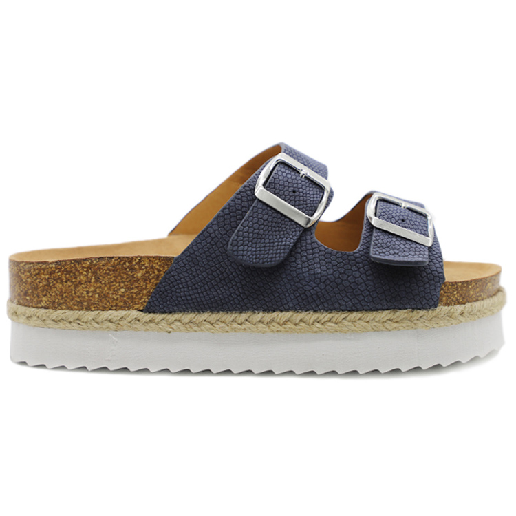 WW-FS212 | Customized Ladies Snake Print Platform C Cork - Jinjiang Wideway Import & Export Co., Ltd.