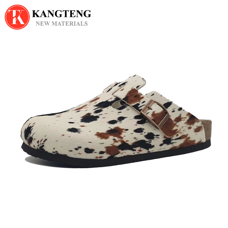 Boston-Style Suede & Natural Cork Footbed Closed-Toe Clog - Jinjiang Wideway Import & Export Co., Ltd.