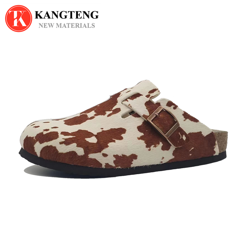 Boston-Style Suede & Natural Cork Footbed Closed-Toe Clog - Jinjiang Wideway Import & Export Co., Ltd.