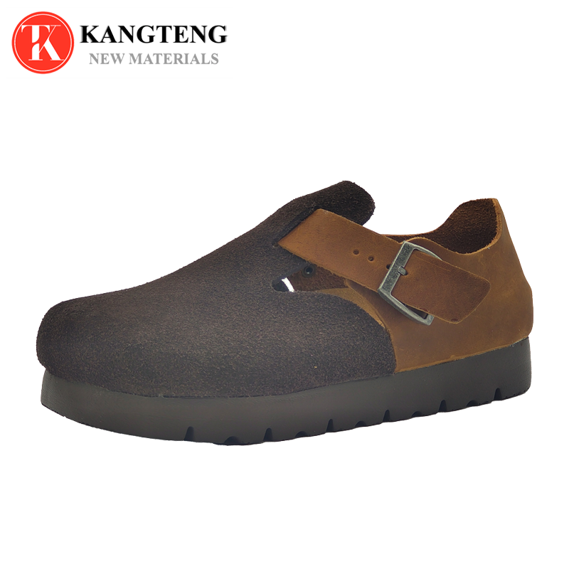 Boston-Style Suede & Natural Cork Footbed Closed-Toe Clog - Jinjiang Wideway Import & Export Co., Ltd.