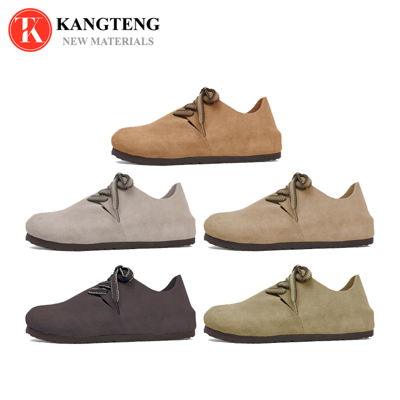 Boston-Style Suede & Natural Cork Footbed Closed-Toe Clog - Jinjiang Wideway Import & Export Co., Ltd.