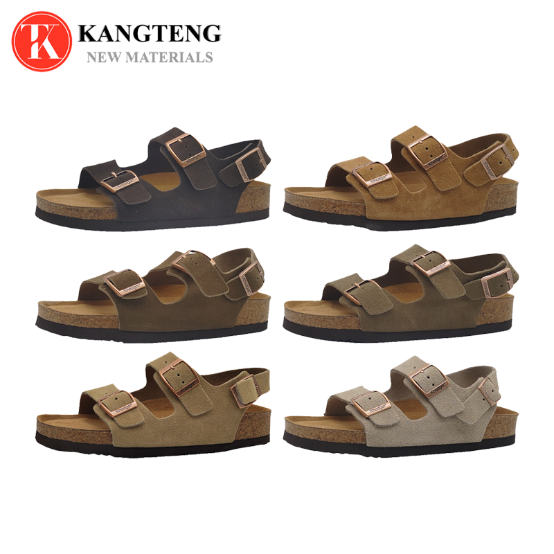 Boston-Style Suede & Natural Cork Footbed Closed-Toe Clog - Jinjiang Wideway Import & Export Co., Ltd.