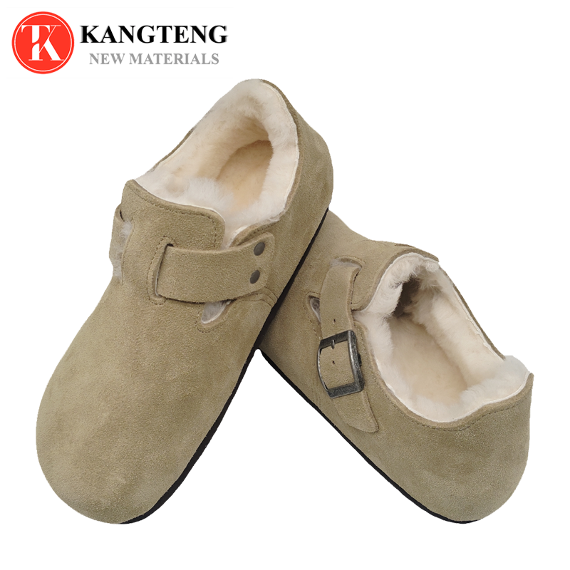 Boston-Style Suede & Natural Cork Footbed Closed-Toe Clog - Jinjiang Wideway Import & Export Co., Ltd.