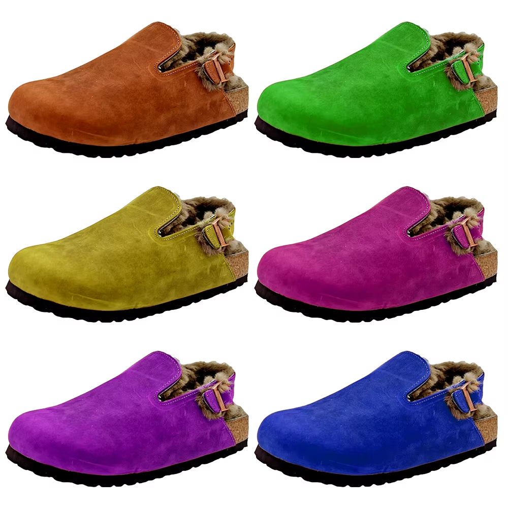 WW-WC13 | Premium Winter Wool-Lined Latex Cork Clogs view 5