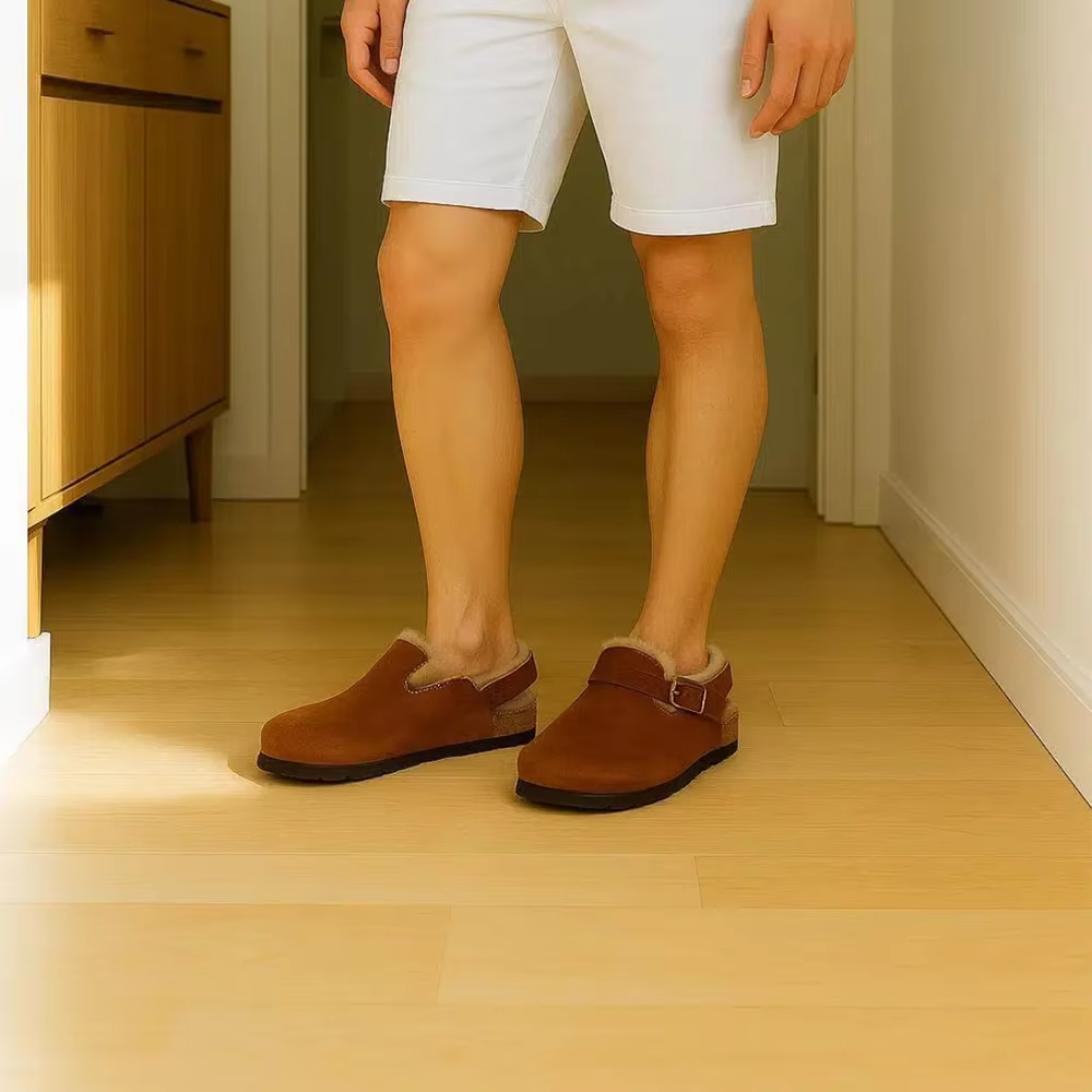 WW-WC13 | Premium Winter Wool-Lined Latex Cork Clogs view 6