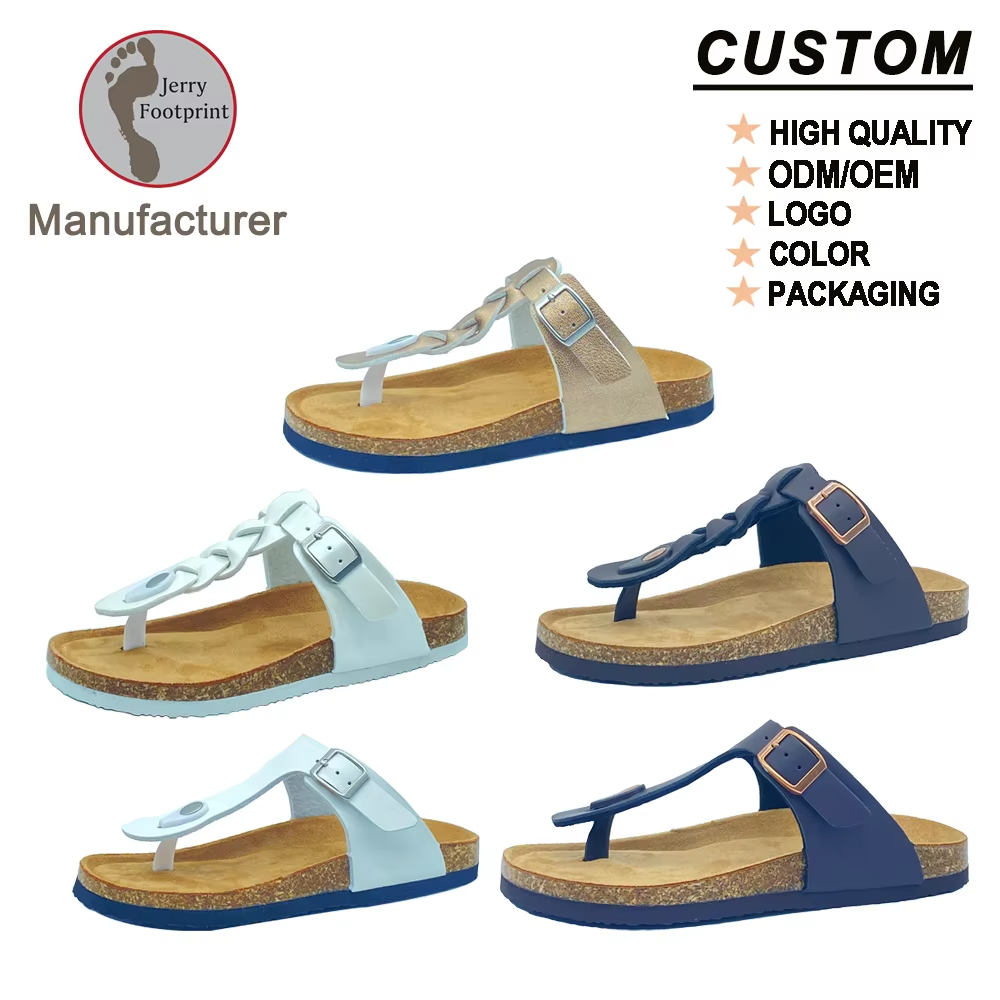 WW-WF16 | PVC Cork Fusion Thong Sandals - Jinjiang Wideway Import & Export Co., Ltd.